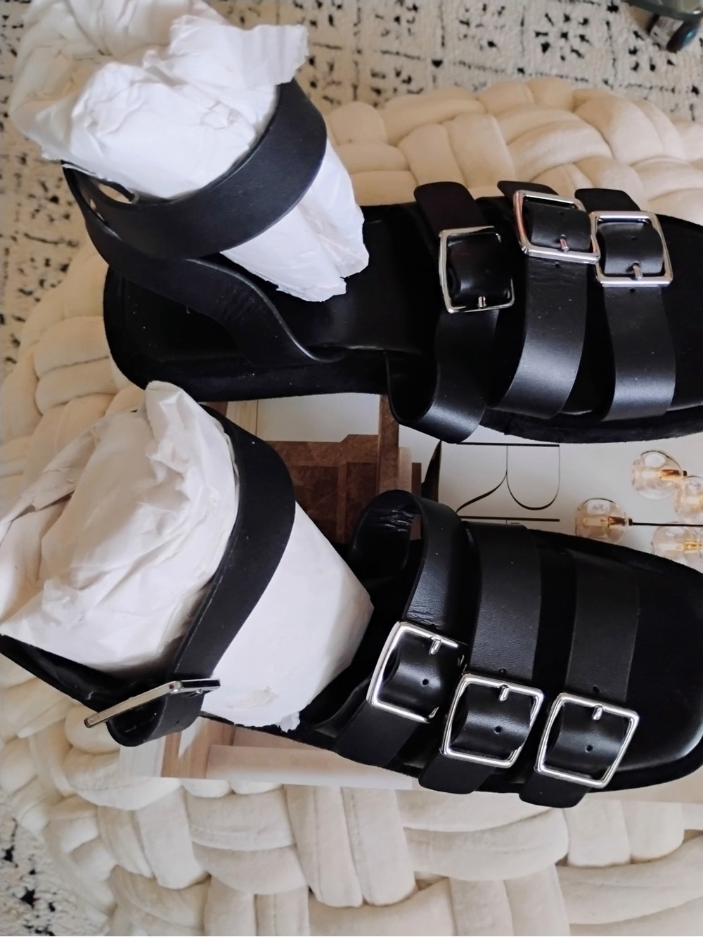 Black Zara Gladiator Sandals - Picture 4 of 4